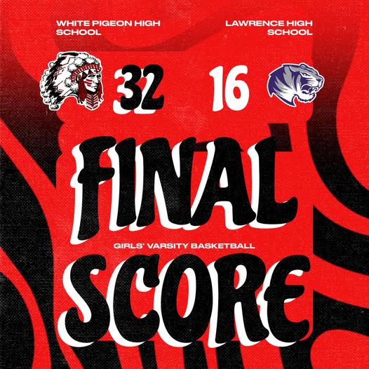 White Pigeon beats Lawrence 32-16 in girls basketball